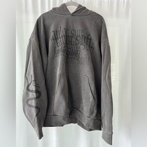 Taylor Swift Reputation Overside Hoodie Gray M/L